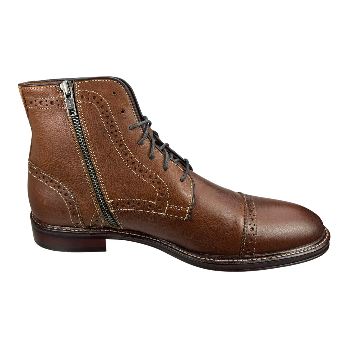 Warner Cap Toe Zip Boot Shoezen